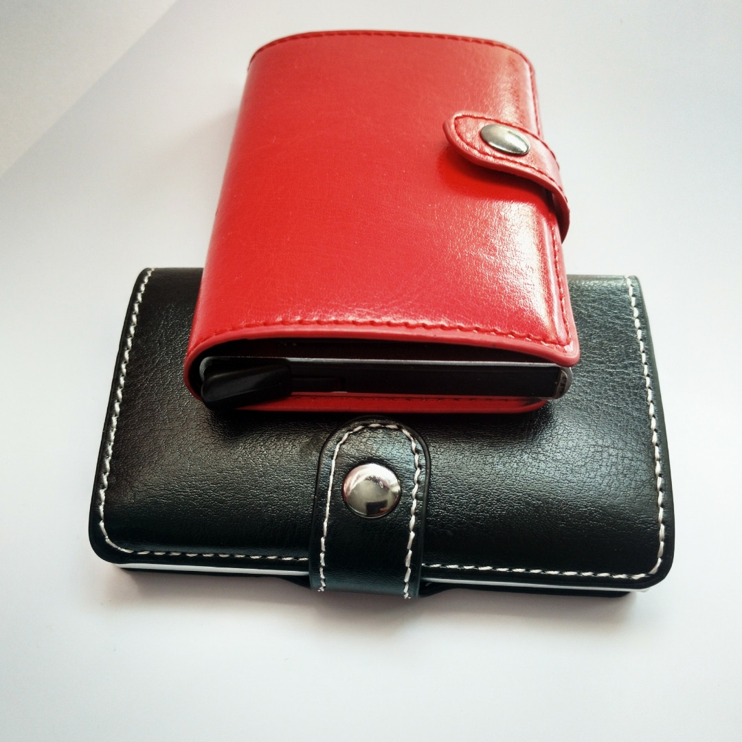 Карт Холдер з RFID захистом червоним застрягом PS, фото №3