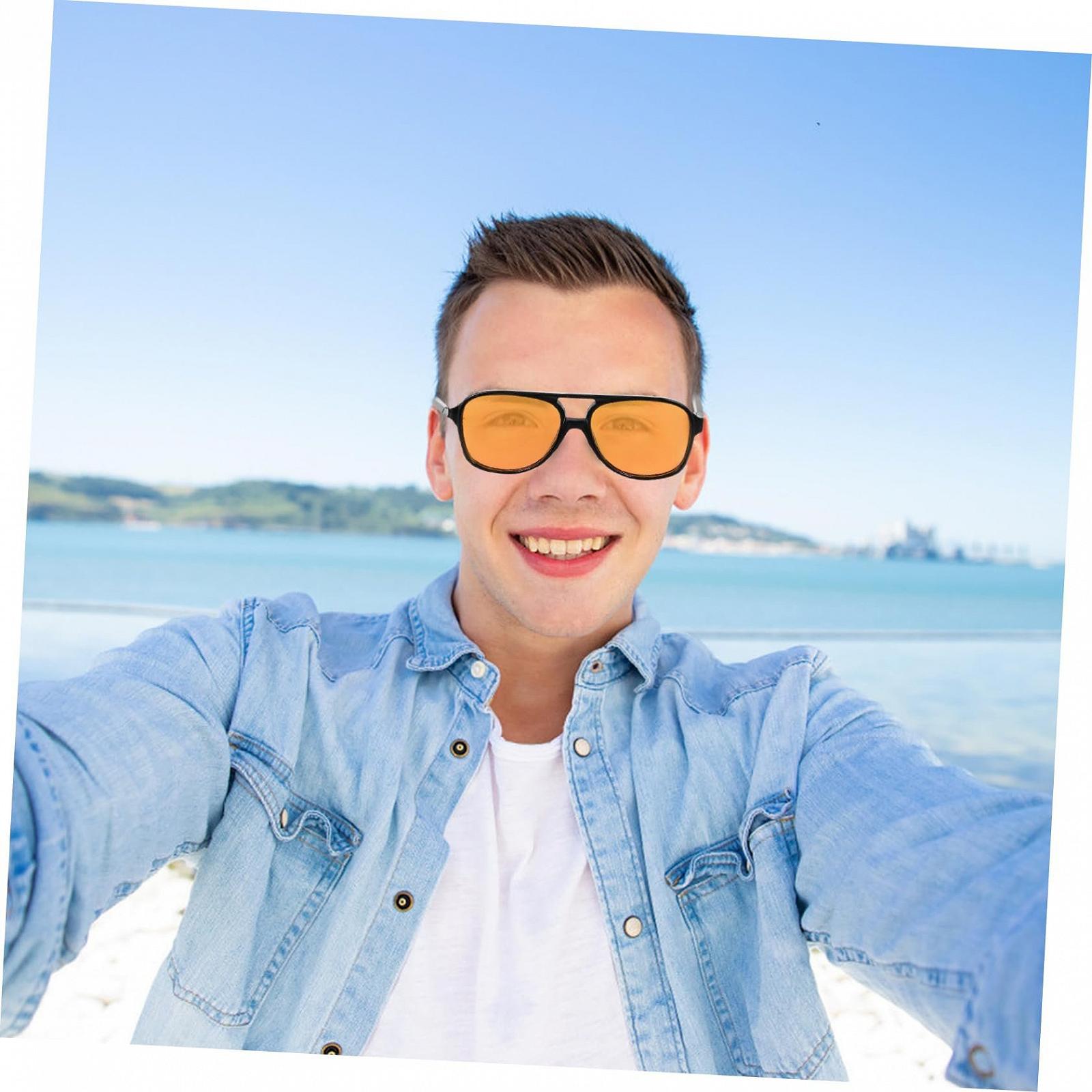 Солнцезащитные очки PACKOVE Винтаж без оправы 3 шт., фото №5