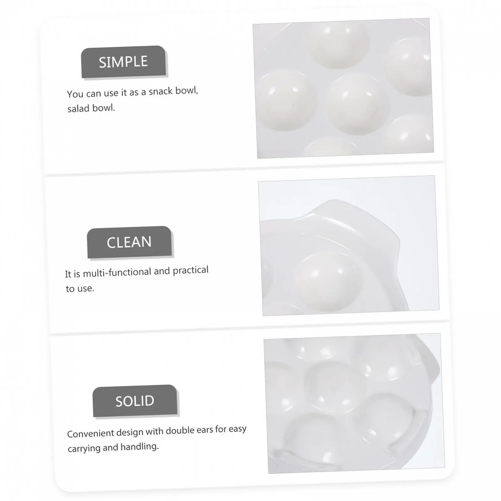 Форма для равликів Garneck 4 шт. керамічна з подвійною ручкою термостійка порцелянова для закусок, фото №8