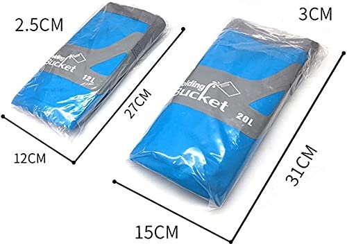 Відро Collapsible Eimer складне для риболовлі, 12 л/20 л, портативне, складане, для води, для подорожей, походів, риболовлі, катання на човнах, садівництва, візків, миюче, 20 л, зелене, фото №5
