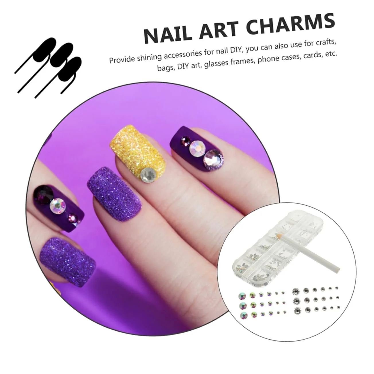 Набор для ногтей со стразами, подвески для ногтей со стразами с плоской задней частью, стразы для самостоятельного изготовления чехлов для мобильных телефонов, драгоценные камни для маникюра, стеклянные украшения для лица, кристаллы, фото №7 Набор для ногтей со стразами, подвески для ногтей со стразами с плоской задней частью, стразы для самостоятельного изготовления чехлов для мобильных телефонов, драгоценные камни для маникюра, стеклянные украшения для лица, кристаллы, фото №7
