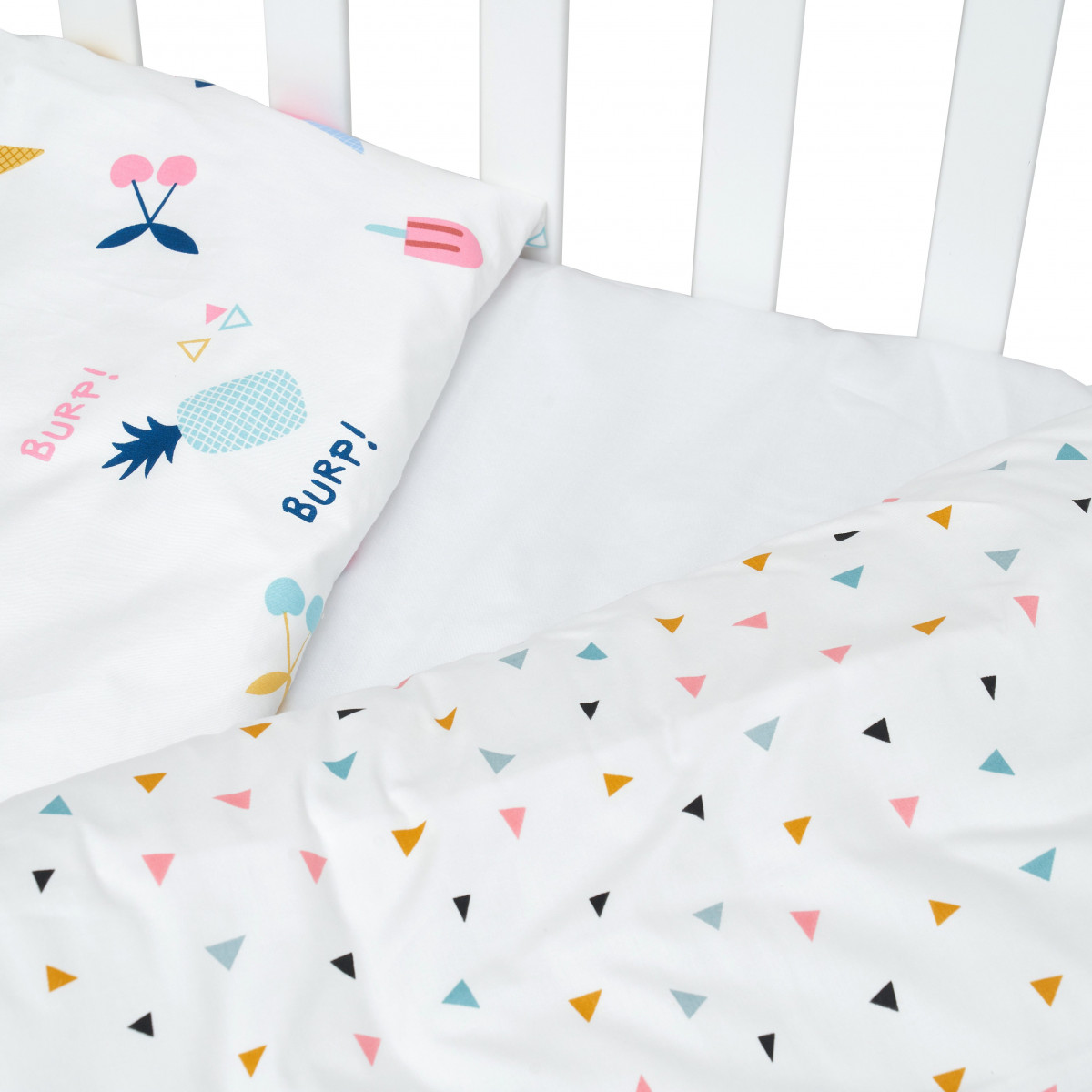 Детский постельный комплект 3 эл Satin, summer, мультицвет (ТВ03508), фото №2