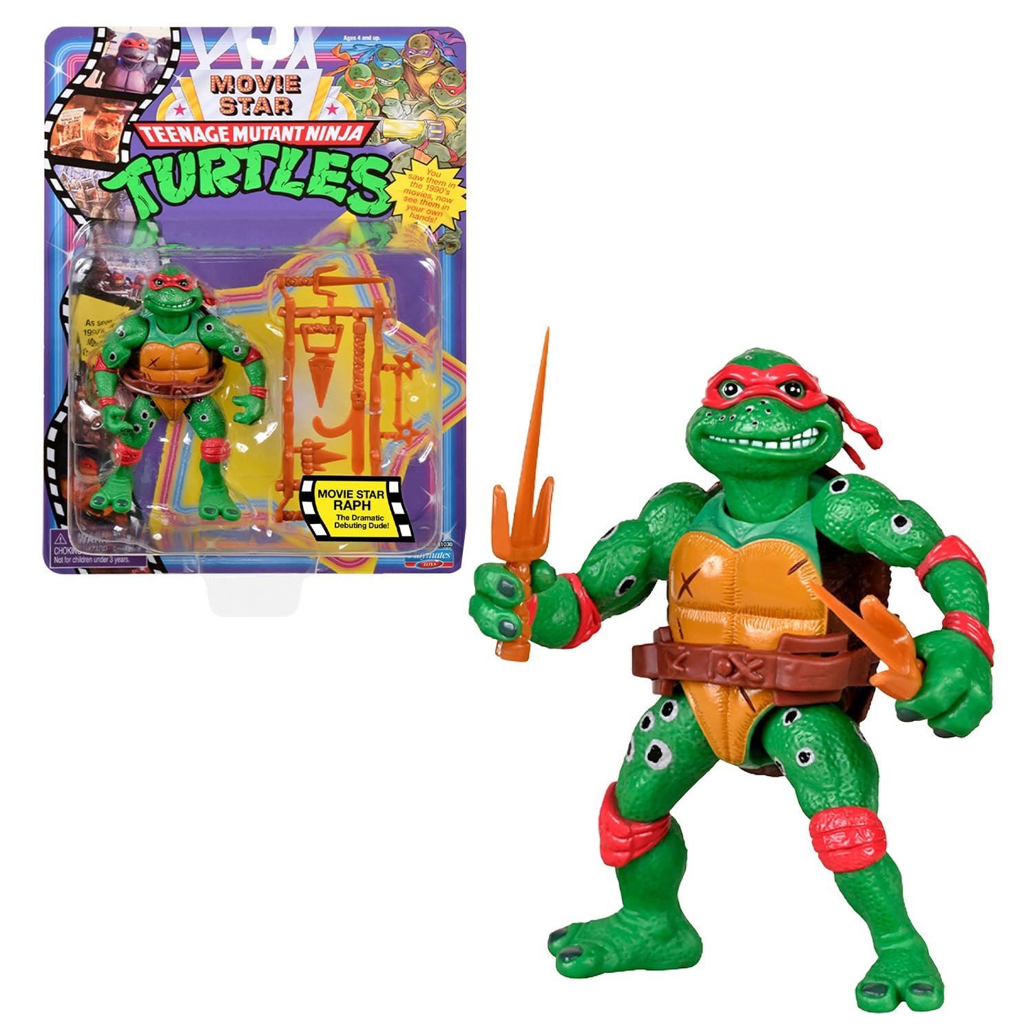 Подвижная фигурка GIOCHI PREZIOSI NINJA TURTLES серии Movie Star '90, 10 см, случайная модель, фото №4