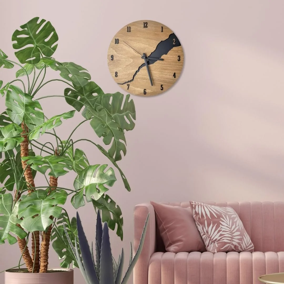 Настінний годинник Wandeko Wood Look Modern 30 см Безшумний Кварцовий, фото №7