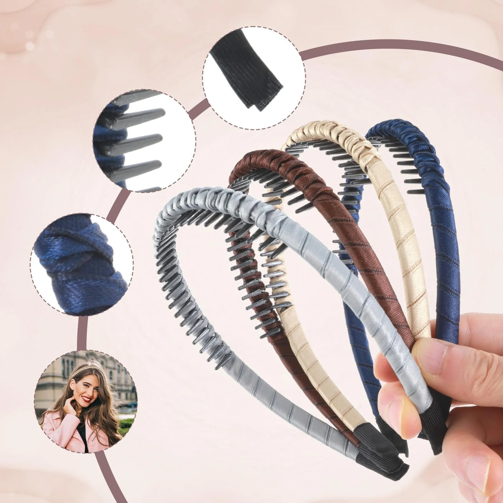 Обруч для волосся, Набір з 4 штук, фото №4