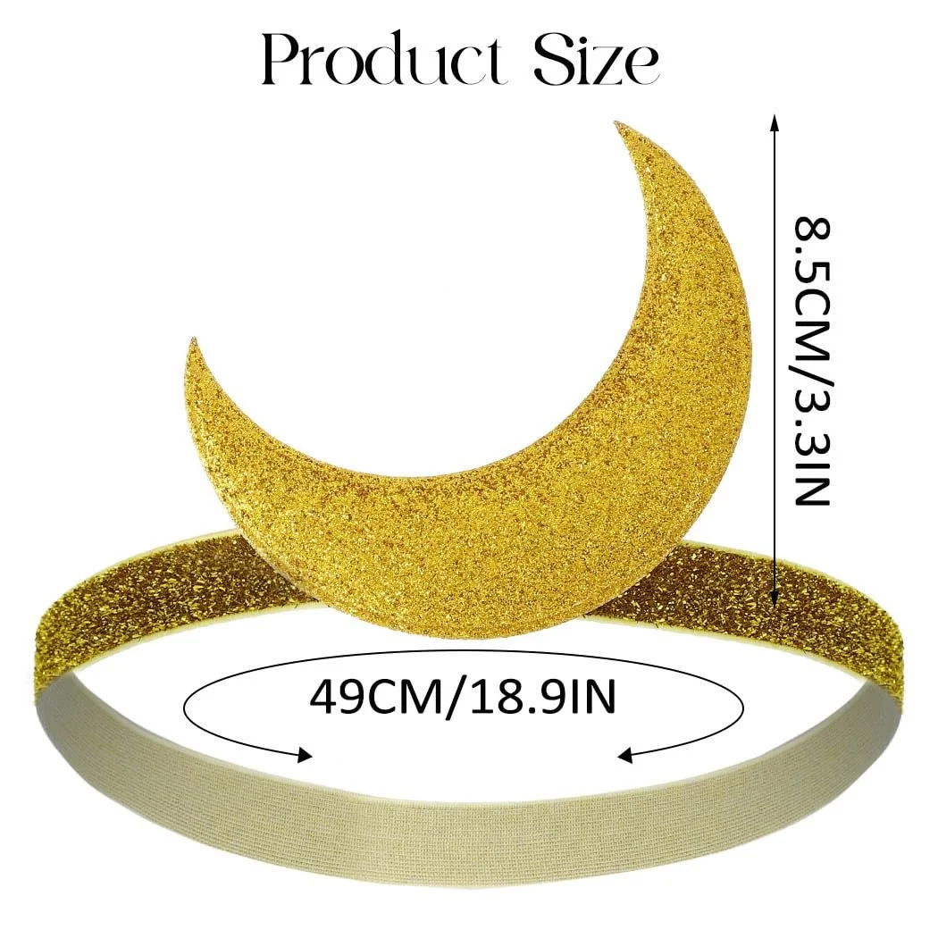 Обруч Місяць Блискітки Головний убір, фото №7