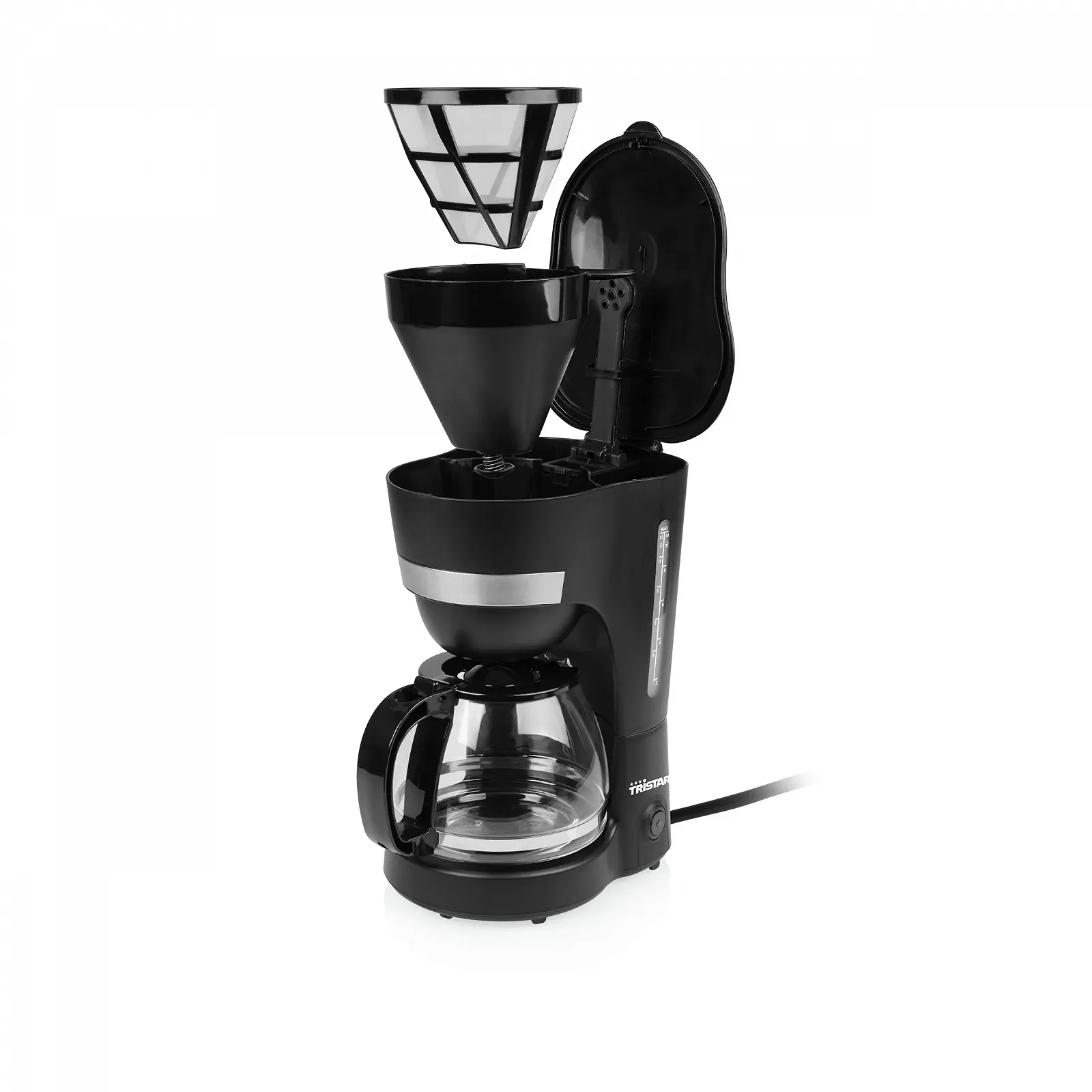 Крапельна кавоварка Tristar CM-1282 1.25 л 12 чашок Постійний фільтр Протикрапельна система Підігрів 750 Вт, фото №3