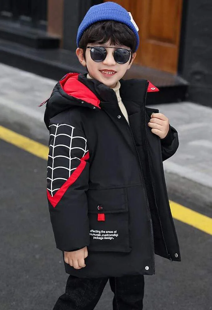 Зимова куртка для хлопчика Nemopter з капюшоном, дитяча, фото №2