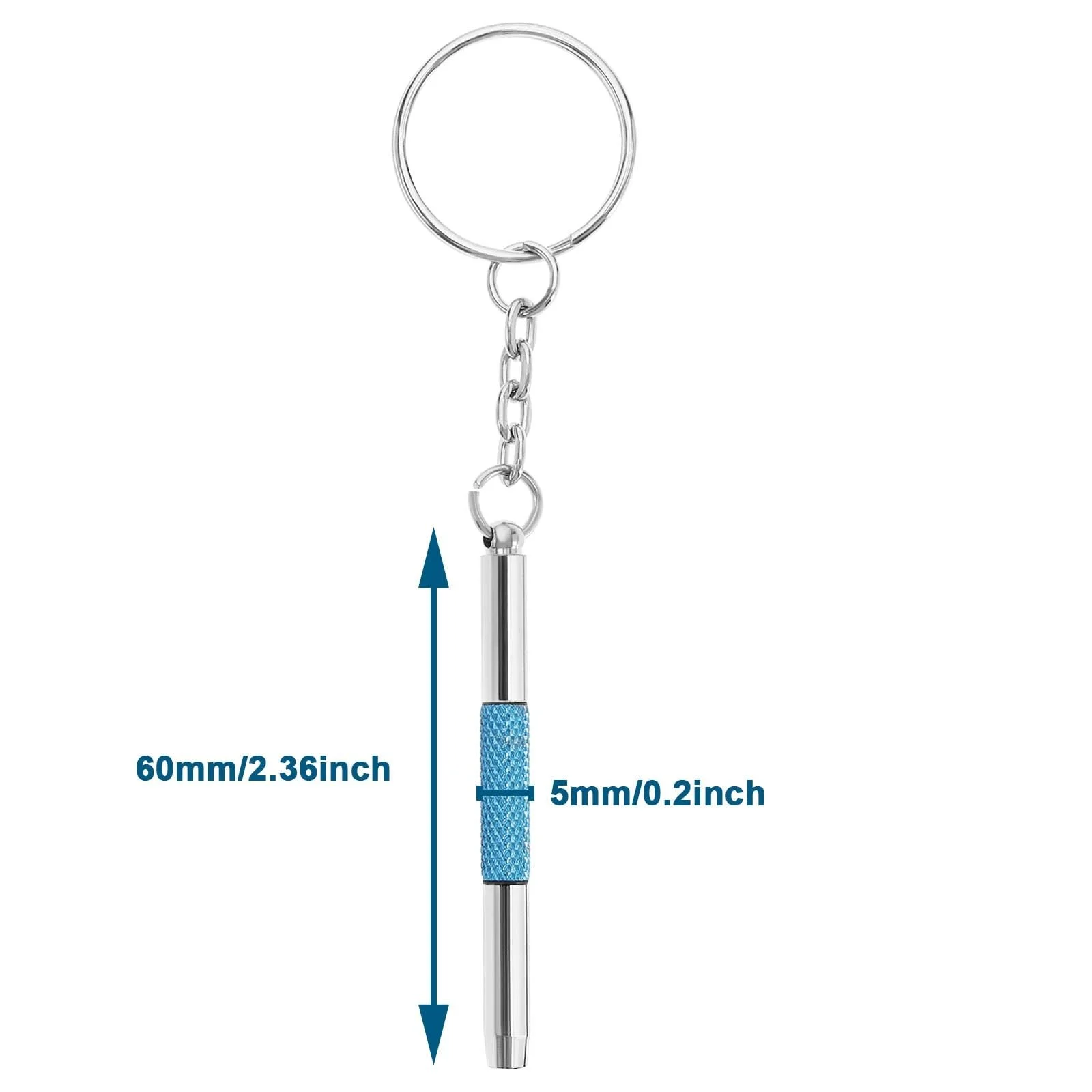 Набір Victoria Pack of 10 Mini Glasses Screwdriver 3-в-1 Комплект для ремонту окулярів Кільце з ключем Міні інструмент Сріблястий Синій, фото №4