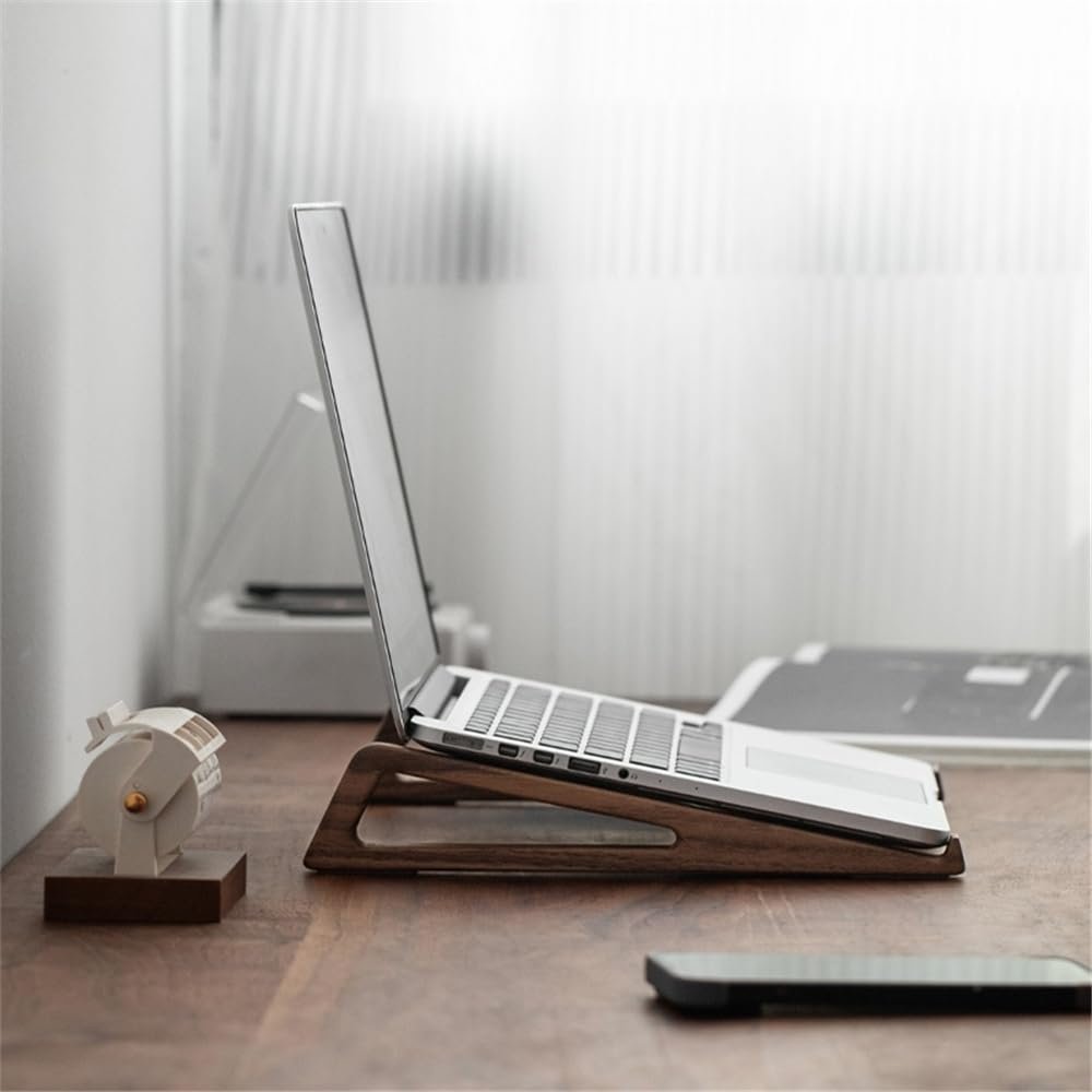 Подставка для ноутбука Универсальная деревянная портативная охлаждающая подставка для ноутбуков, ноутбуков и планшетов 10-17 дюймов, 1 пара, фото №4