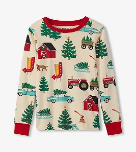 Комплект дитячої піжами (2 шт.) Little Blue House з довгим рукавом - Фото 1