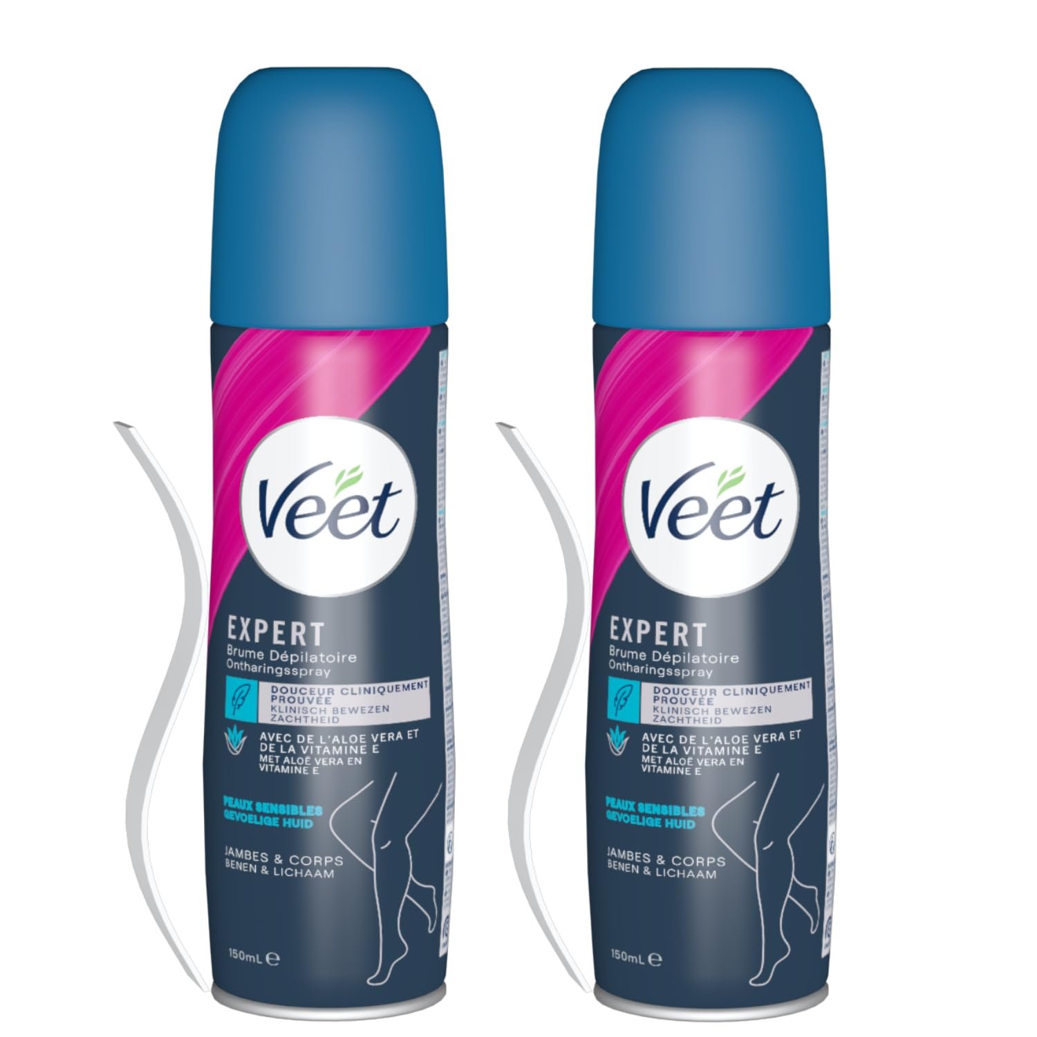Спрей-депилятор VEET For Sensitive Skin 150 мл 2 шт, фото №1 Спрей-депилятор VEET For Sensitive Skin 150 мл 2 шт, фото №1