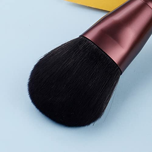 Набір синтетичних кистей PiurUf Make Up Brush Yellow Series 11 Face & Eye Makeup жовтого кольору, фото №5