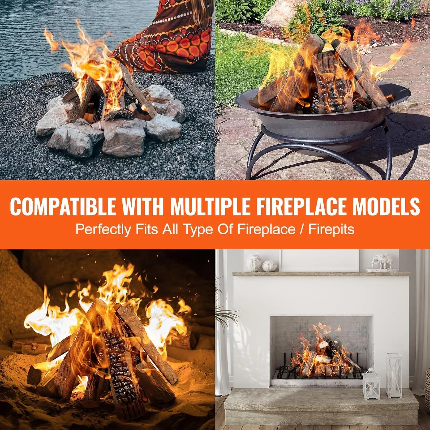 Керамические полена VEVOR SUN-LMZ068-1 / 10 штук / Огнестойкость 1832 градусов по Фаренгейту / Газ и этанол / Имитация древесины, фото №3 Керамические полена VEVOR SUN-LMZ068-1 / 10 штук / Огнестойкость 1832 градусов по Фаренгейту / Газ и этанол / Имитация древесины, фото №3