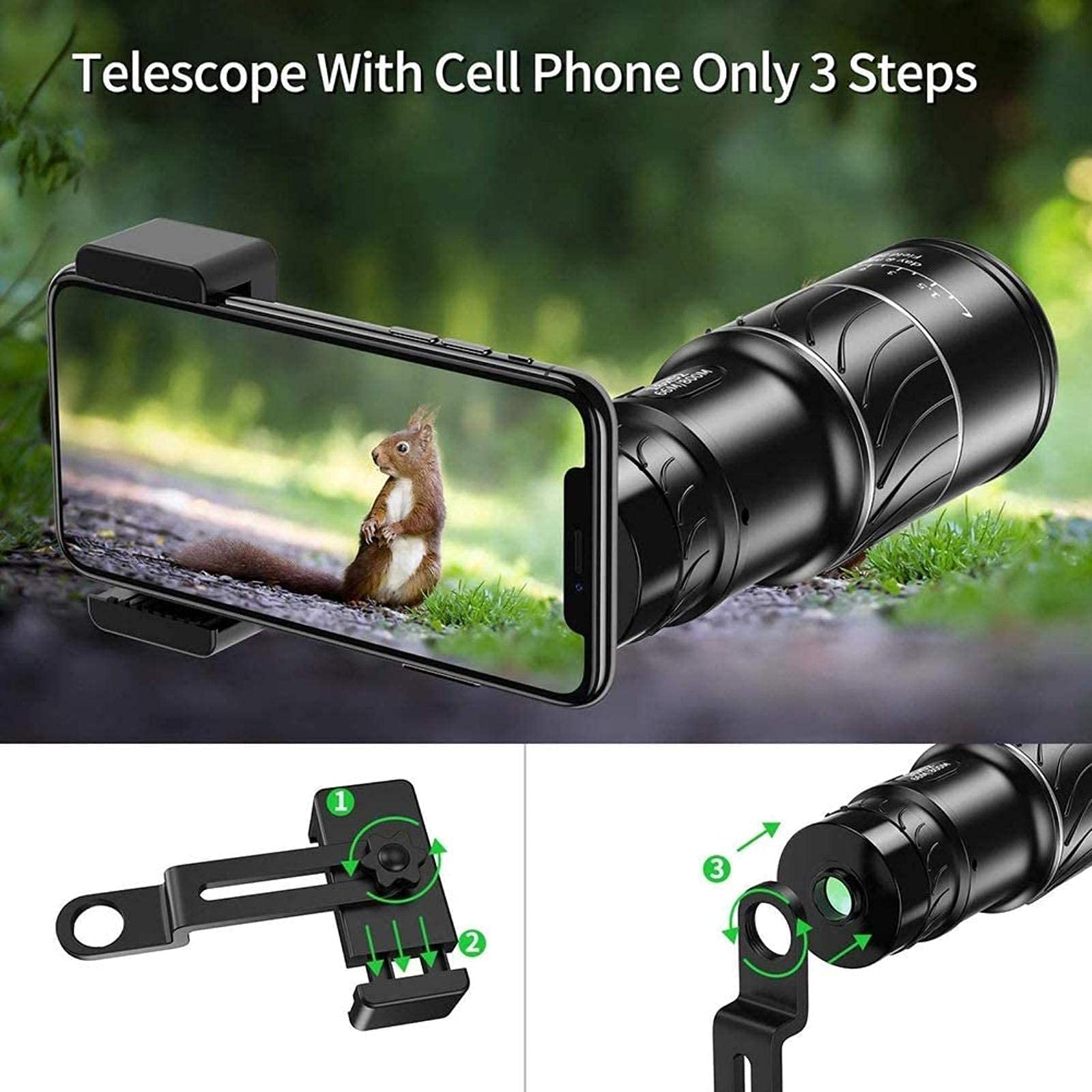 Монокуляр 16X52 Dual Focus HD Waterproof Compact, фото №5