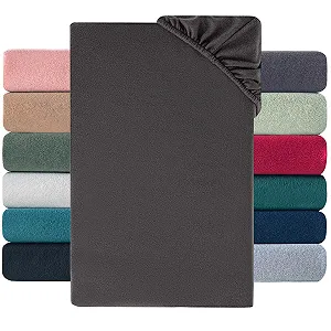 Простыня на резинке Nesture Winter Thermal Fleece 140 x 200 см, антрацит - Фото 1