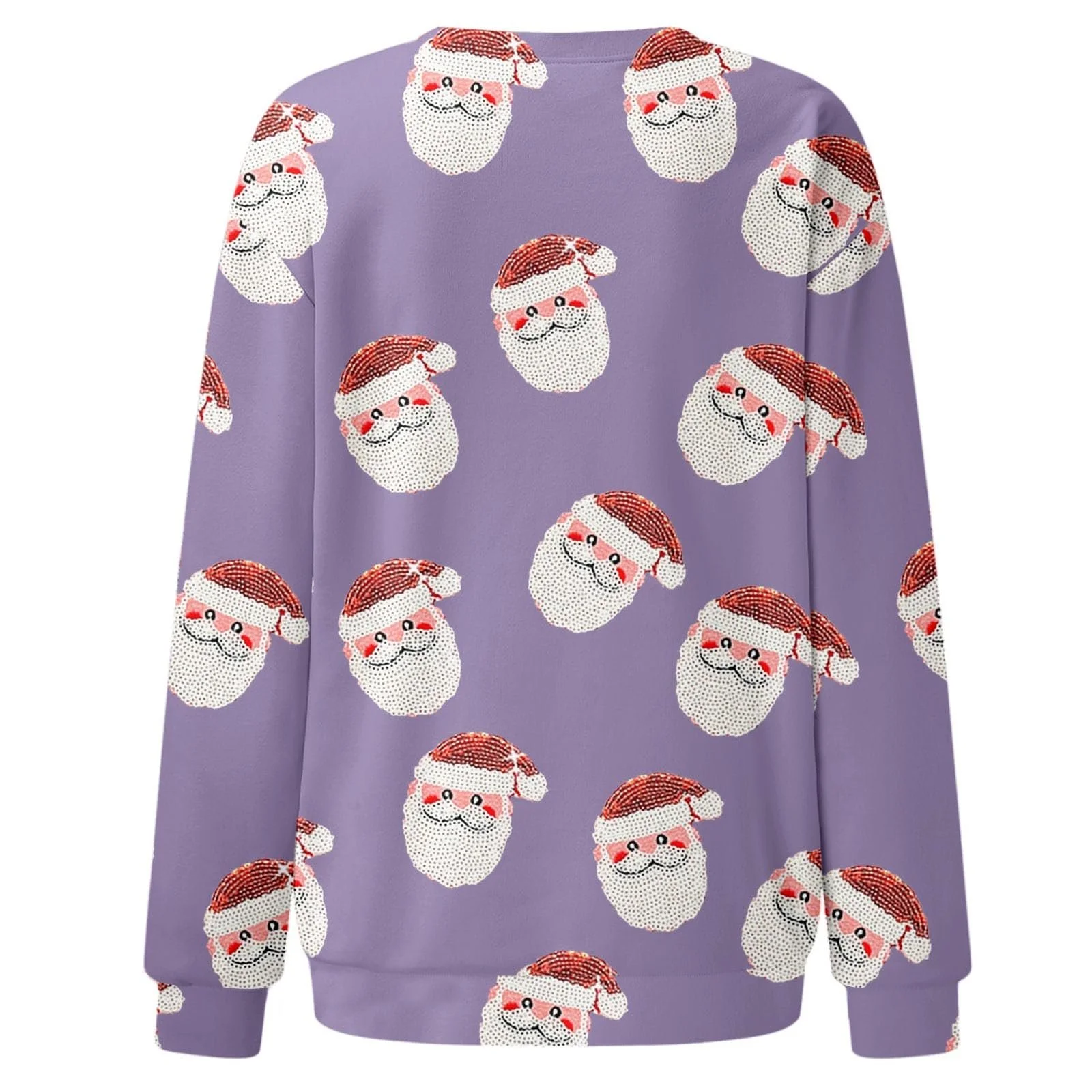 Женская новогодняя толстовка GFPGNDFHG Рождественский джемпер без капюшона Олень Бэмби Снеговик Рождественский свитшот, фото №2