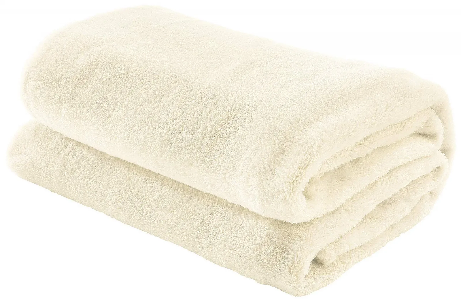 Одеяло Erwin M"{u}ller Salerno Teddy Fleece Плюшевое одеяло Молочно-белый 150 x 200 см, фото №1