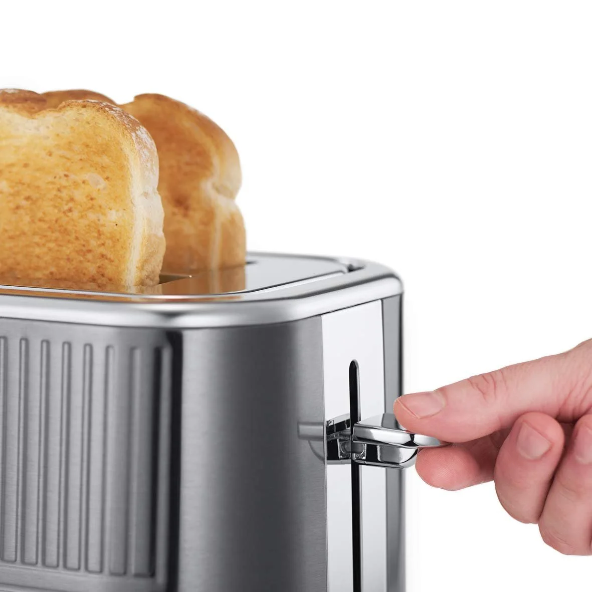 Тостер Russell Hobbs Geo нержавіюча сталь сірий, фото №5