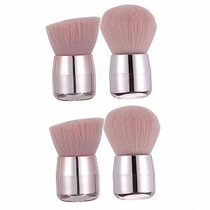 Набор кистей для макияжа minkissy, 4 шт, короткая кисть для пудры, инструменты для макияжа лица, кисть для румян, кисть для основы, кисть для рисования, химическое волокно - Фото 1