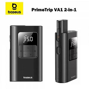 Портативний автокомпресор Baseus PrimeTrip VA1 2-in-1 акумуляторний компресор - Фото 1