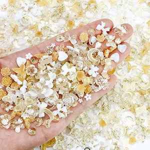 3D Підвіски для нігтів Прикраса Серце Зірка Бант Квітка Ведмідь Kawaii Y2K 320 шт synthetic.ua - Фото 1