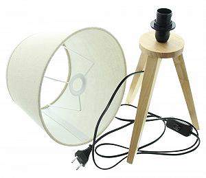 Настільна лампа Nature Дерево Поліестер Діаметр 24 x 38 см Кабель 160 см E14 40 Вт synthetic.ua - Фото 1