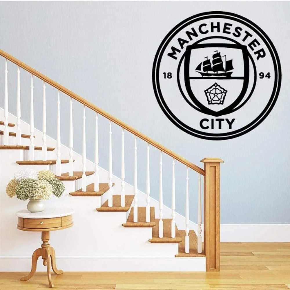Наклейка на стіну Manchester City Art Deco PVC 57 x 57 см, фото №1