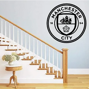 Наклейка на стіну Manchester City Art Deco PVC 57 x 57 см - Фото 1