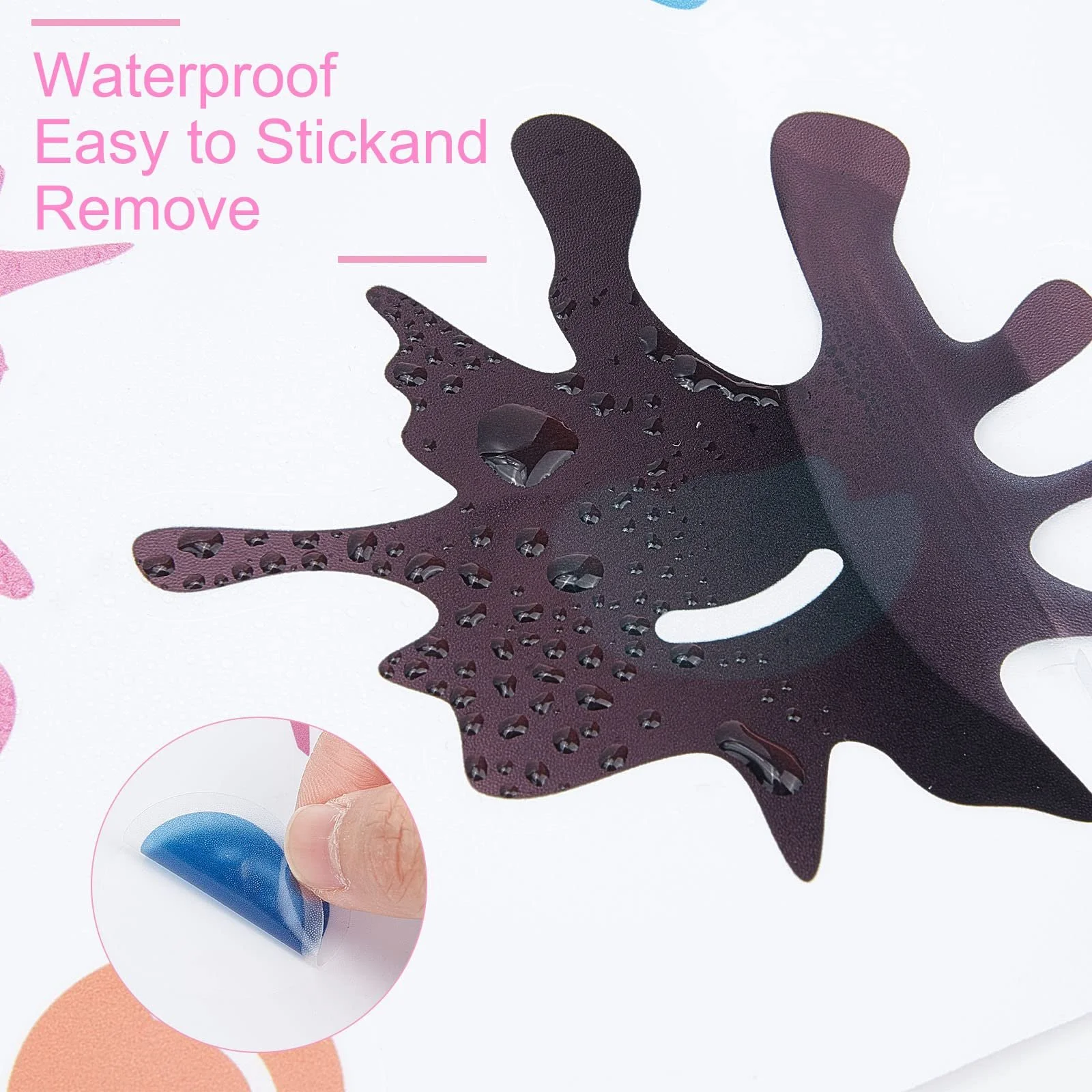 Наклейки на стіну GORGECRAFT Бризки фарби 1 аркуш PVC, фото №3