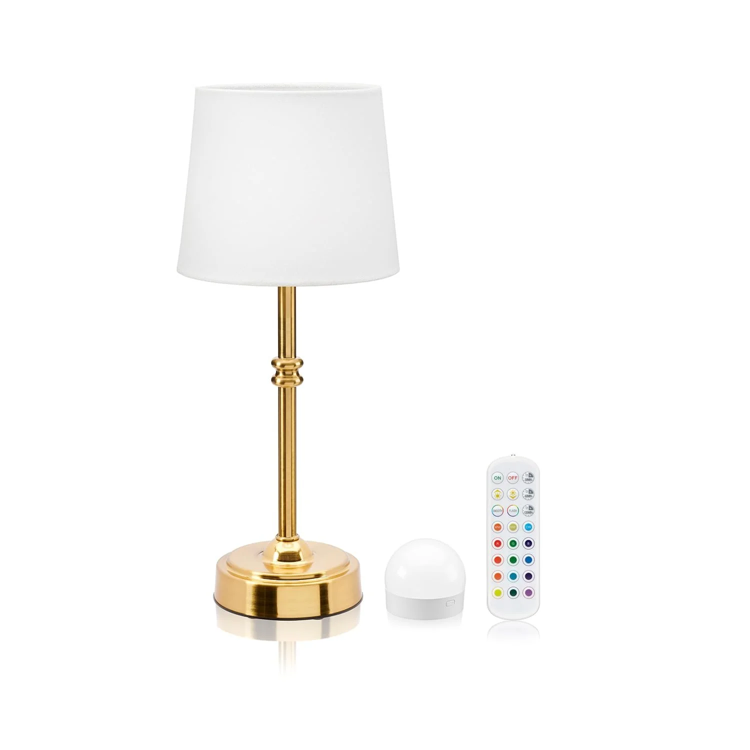 Настільна лампа Auraglow Omniance Siena LED Акумуляторна Бездротова з пультом ДК 1 лампа 1 джерело світла, фото №1