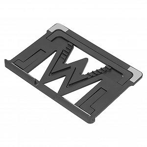 Підставка для ноутбука регульована 5 рівнів висоти складана портативна з нековзким килимком і порожнистим дизайном для ноутбуків 10-17,3 дюймів, планшетів, для дому та офісу synthetic.ua - Фото 1