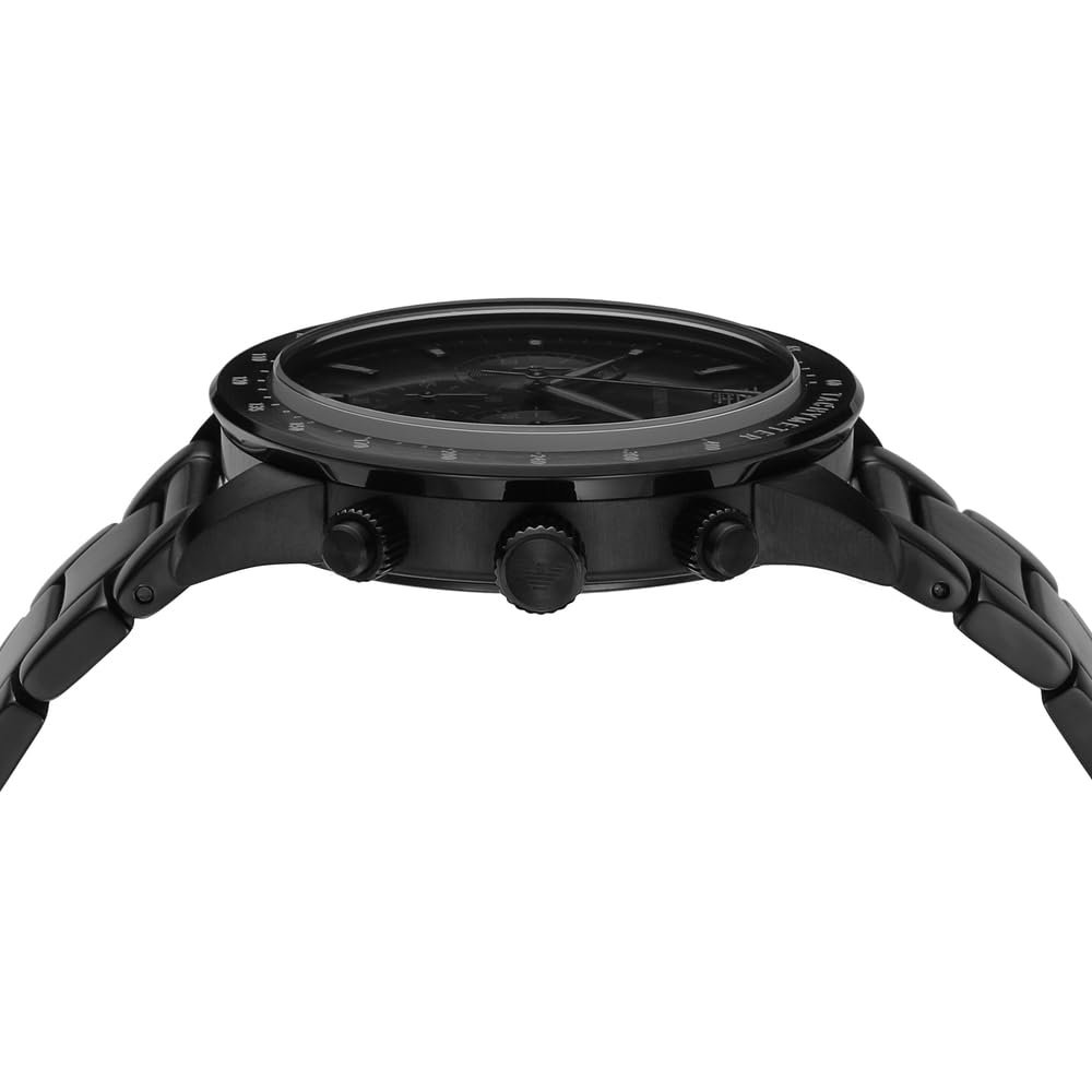 Чоловічий Годинник Emporio Armani Chronograph 43мм Чорний, фото №5