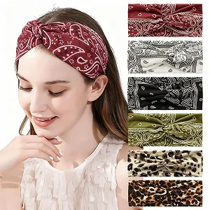 Набір пов'язок на голову жіночих Богемних широких - Фото 1