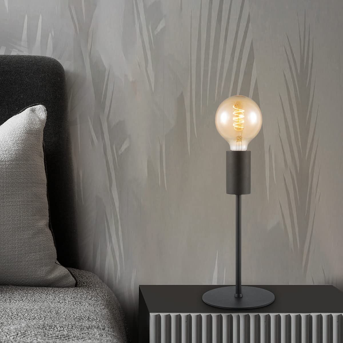 Настільна лампа Home Sweet Home Sola Industrial 15/15/30 см металева E27 Black, фото №2