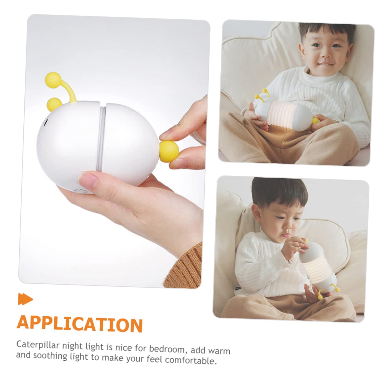 Настольная лампа Garneck Caterpillar LED Ночник Декоративная Настольная Лампа Кавай для Детской Комнаты С Литиевым Аккумулятором Гусеница Лампа Белый, фото №7 Настольная лампа Garneck Caterpillar LED Ночник Декоративная Настольная Лампа Кавай для Детской Комнаты С Литиевым Аккумулятором Гусеница Лампа Белый, фото №7