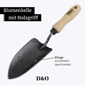 Лопата совковая D&O X-Treme для квітів, кована борна сталь, дерев'яна ручка (ясен), 35 см synthetic.ua - Фото 1