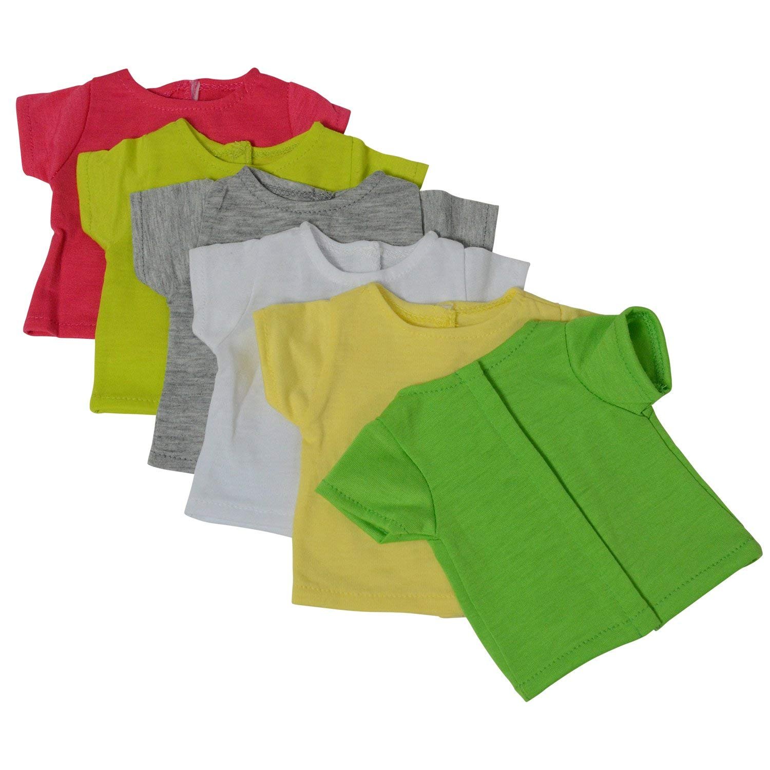 Футболки для ляльок The New York Doll Collection Набір 10 штук Різнокольорові, фото №2 Футболки для ляльок The New York Doll Collection Набір 10 штук Різнокольорові, фото №2