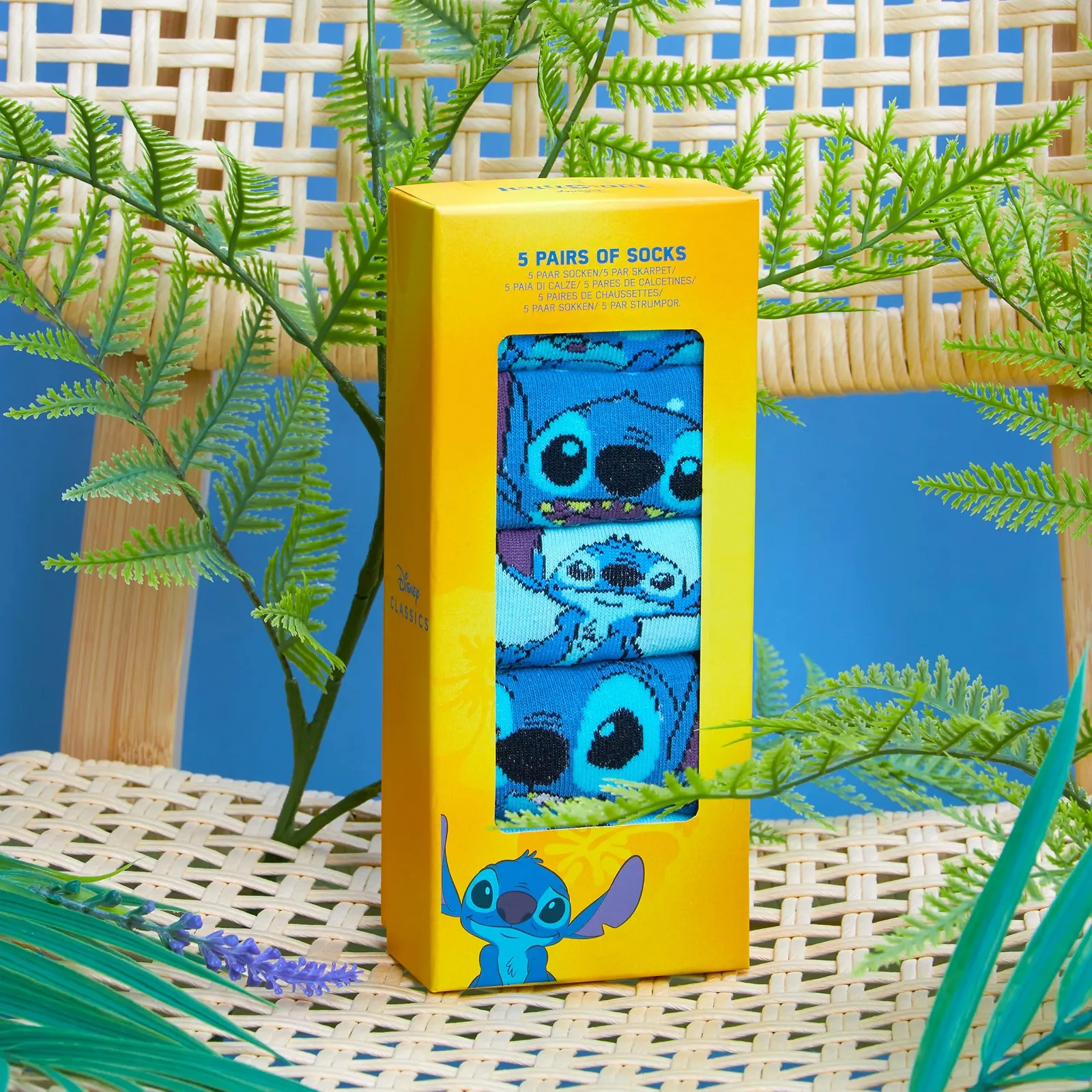 Женские носки Disney Stitch, разноцветные теплые носки с рисунком, подарки для женщин, подростков, 5 пар, фото №3