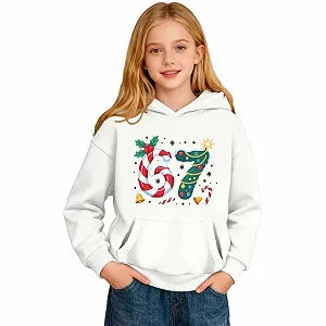 Толстовка Пуловер з круглим вирізом та принтом літер для зими - Фото 1