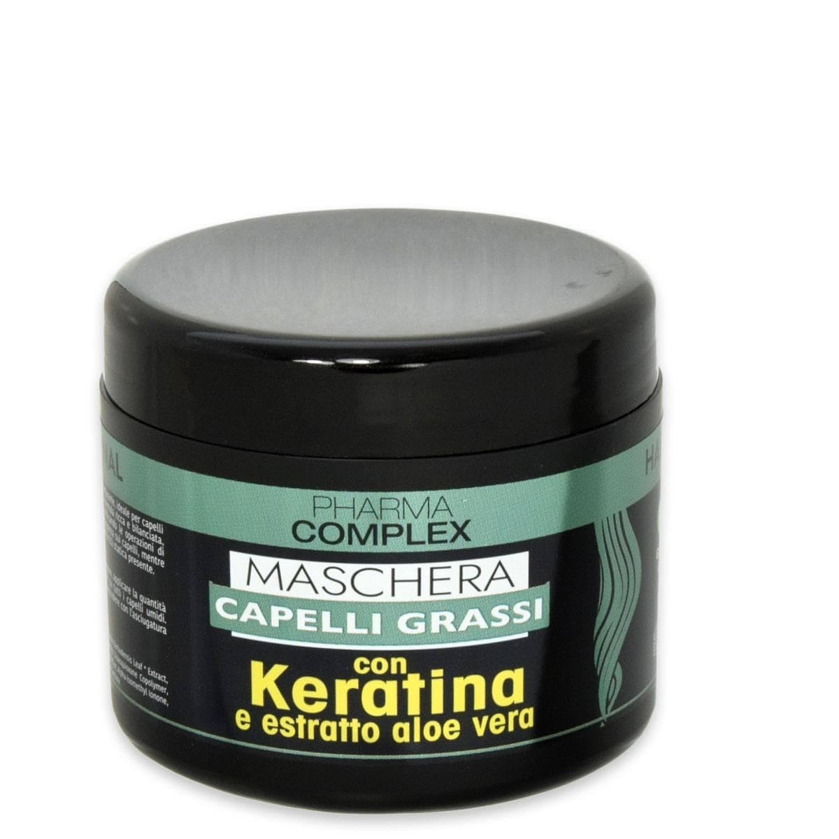 Маска PHARMA COMPLEX для жирного волосся з кератином та екстрактом алое вера 500 мл, фото №1