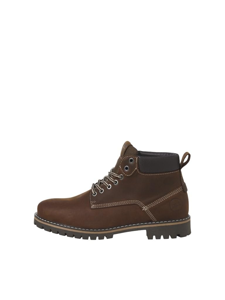 Мужские ботинки JACK & JONES Jfwqueensway Leather Boot Sn Lace-Up, фото №1