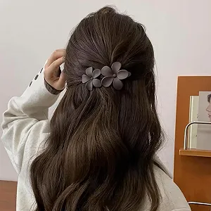 Заколка для волос Ypkia Цветок Большая Матовая Клюв утки Форма Разные цвета (5 шт) synthetic.ua - Фото 1