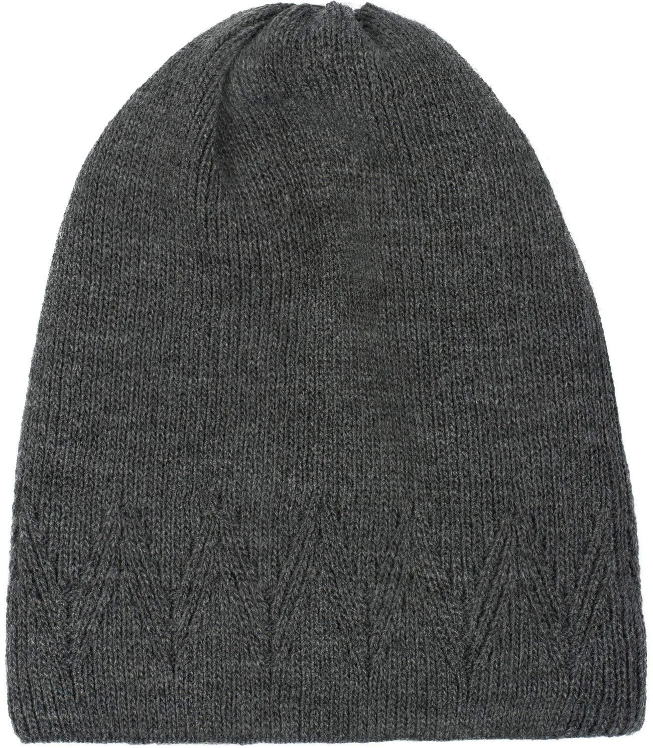 Вязаная шапка с помпоном styleBREAKER Unisex 04024181, однотонная, с узором зубцов, фото №5 Вязаная шапка с помпоном styleBREAKER Unisex 04024181, однотонная, с узором зубцов, фото №5