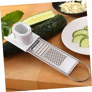Ручна терка VALICLUD з нержавіючої сталі для овочів, сиру з захистом для рук synthetic.ua - Фото 1