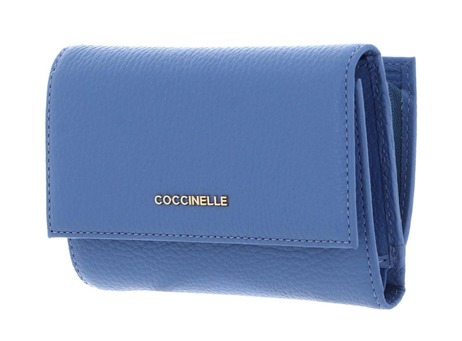 Кошелек Coccinelle Metallic Soft Зернистая Кожа Azul, лазурный, стандартный размер, фото №1