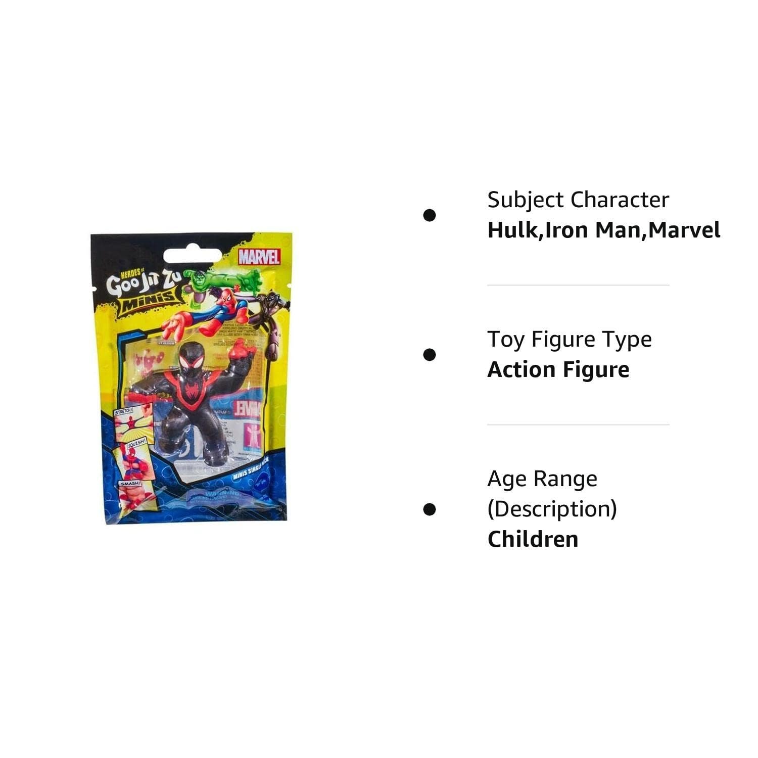 Фігурка Heroes of Goo Jit Zu Marvel Minis Майлз Моралес 6,35 см, фото №2