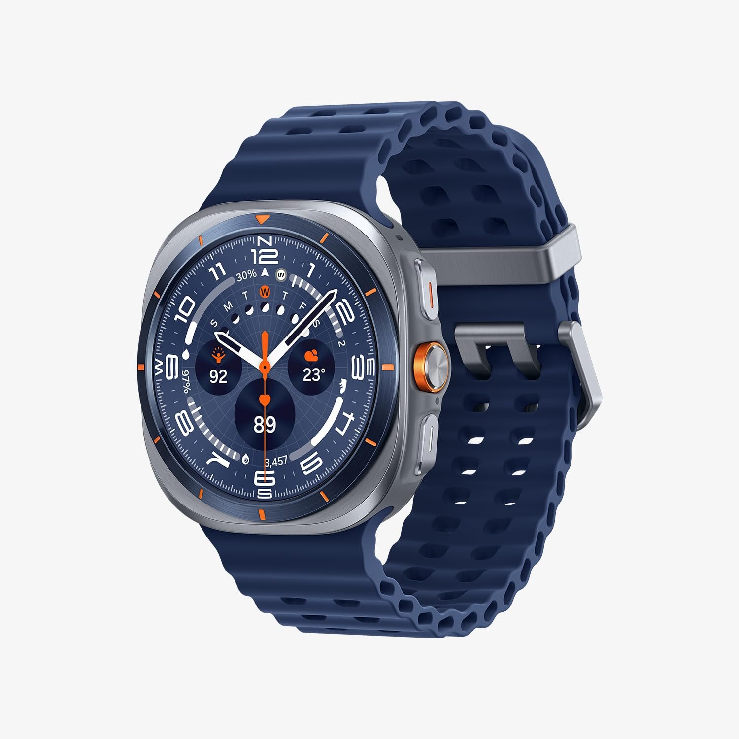 Смарт-годинник Samsung Galaxy Watch Ultra (2025) 47 мм, титановий корпус, титановий синій, LTE, 64 ГБ пам'яті, фото №1