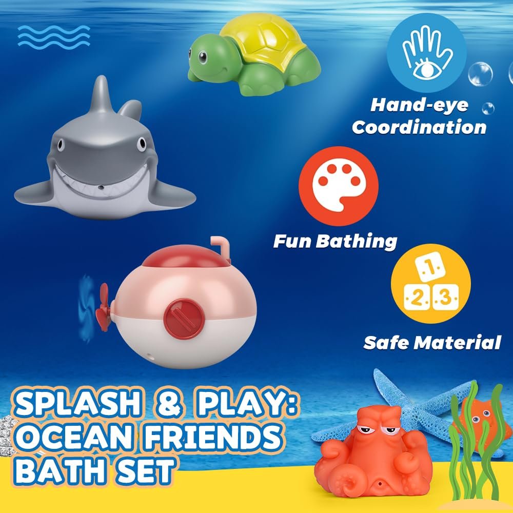 Іграшка для ванни Дитячі фігурки тварин (набір з 10 штук), фото №3