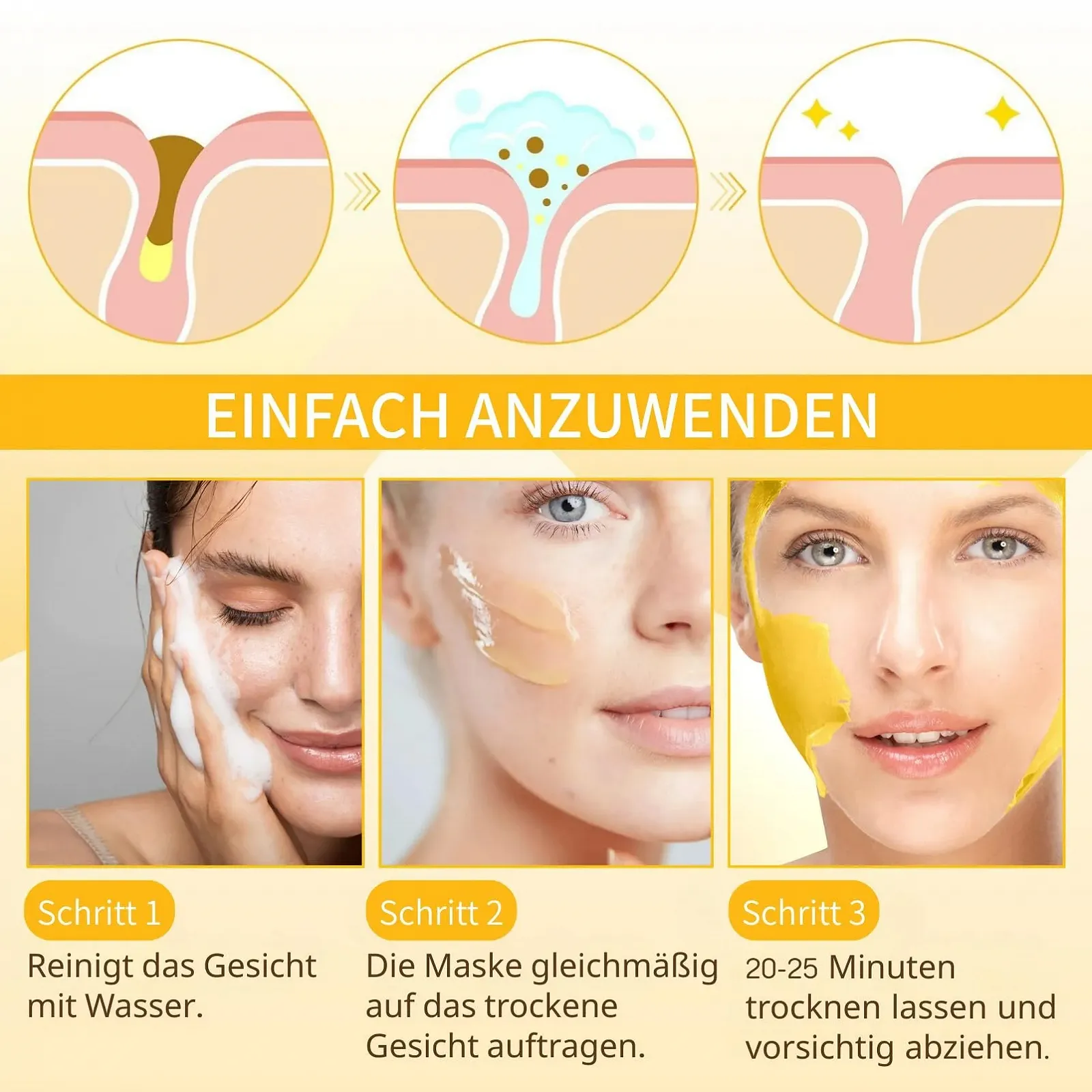 Маска для лица Honey Peel Off, средство для очищения пор, маска для лица, средство для удаления черных точек, питательная коллагеновая маска, отрывная маска для лица, средство для удаления черных точек и маски для уменьшения пор, фото №6